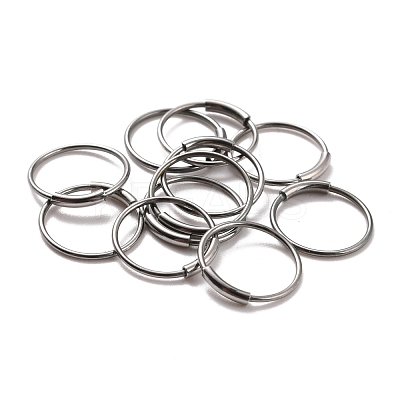 Non-Tarnish 304 Stainless Steel Hoop Earrings STAS-Z037-02P-1