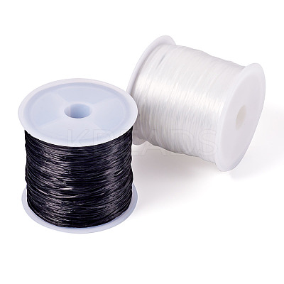 2 Rolls 2 Colors Elastic Crystal Thread EW-TA0001-07B-1