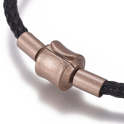 Braided 304 Stainless Steel Wire European Style Bracelets Making AJEW-D047-02A-01CG-1