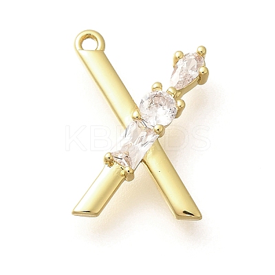 Brass Micro Pave Cubic Zirconia Pendants LS-KK-M310-01G-24-1