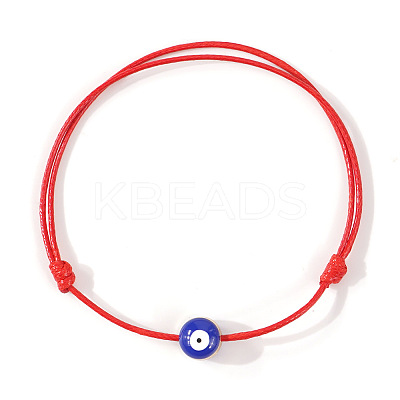 Resin Enamel Evil Eye Beaded Braided Bracelets VX2201-3-1