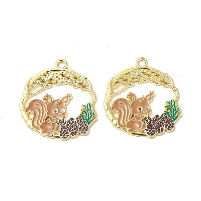 Alloy Enamel Pendants LS-ENAM-C005-22G-1