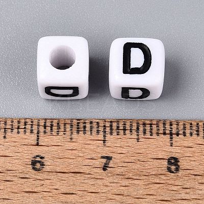 Opaque Acrylic Beads SACR-N020-04A-D-1