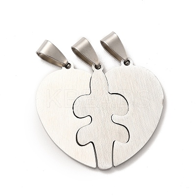 Friendship 201 Stainless Steel Rhinestone Pendants STAS-K251-018P-1