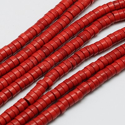 Synthetic Turquoise Beads Strands X-TURQ-G110-6x3mm-01-1