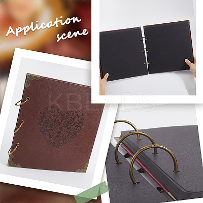 DIY PU Imitation Leather Loose Leaf Photo Albums DIY-WH20025-034-1