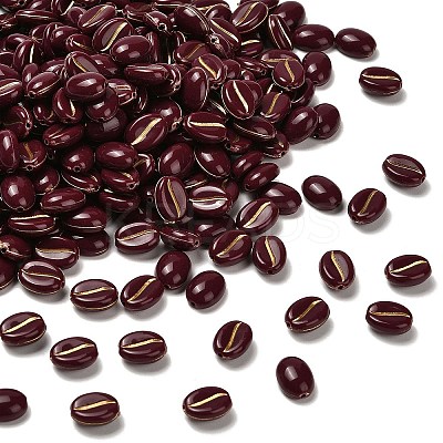 Opaque Acrylic Beads OACR-Z030-01B-1