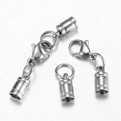Tarnish Resistant 304 Stainless Steel Lobster Claw Clasps STAS-G075-04B-1