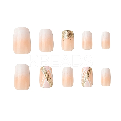 ABS Plastic Full Cover Press On False Nails DIY-CJC0006-15-1