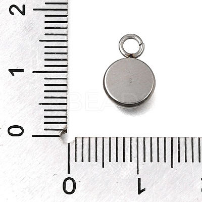 304 Stainless Steel Pendant Cabochon Settings STAS-F365-02B-P-1