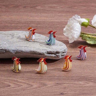 6Pcs Glass Chick Figurine JX538A-1