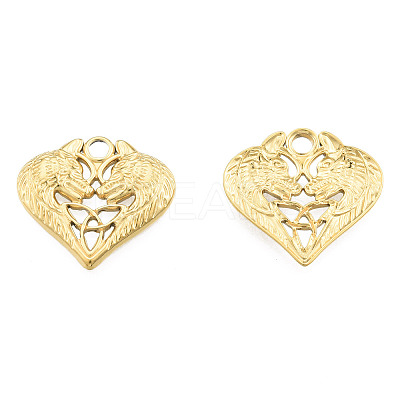Ion Plating(IP) 201 Stainless Steel Pendants X-STAS-N098-241LG-1