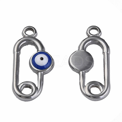 304 Stainless Steel Enamel Pendants STAS-N087-52-03P-1