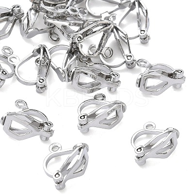 SHEGRACE Brass Clip-on Earring Findings XGR0141P-138P-1