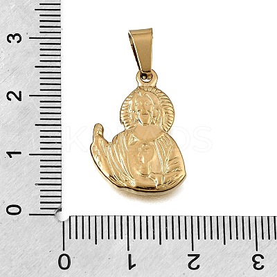 Religion 304 Stainless Steel Pendants STAS-G400-02G-04-1