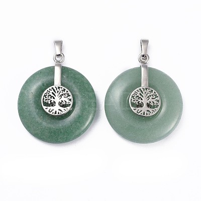 Natural Quartz Crystal Pendants G-F640-E03-1