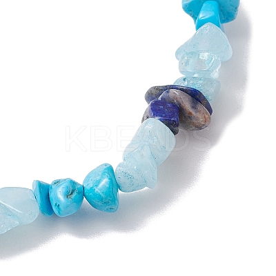 Natural & Syntheti Gemstone Stretch Bracelets for Women BJEW-JB10994-01-1