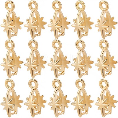 20Pcs 304 Stainless Steel SIce Pick Pinch Bails STAS-SC0009-14-1