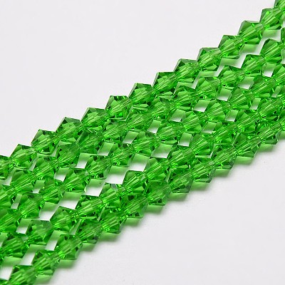 Imitate Austrian Crystal Bicone Glass Beads Strands GLAA-F029-3x3mm-03-1