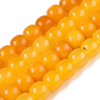 Dyed Natural White Jade Beads Strands G-T138-S19-1
