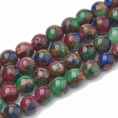 Natural Chalcedony Beads Strands LS-G-S333-8mm-014B-1