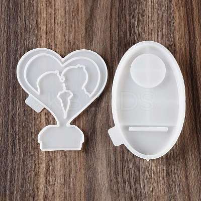 Heart Candle Holder DIY Silhouette Silicone Molds SIL-F007-12D-1