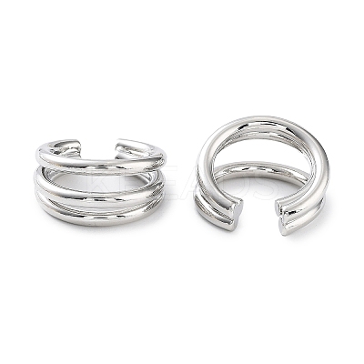 Brass Cuff Earrings EJEW-D088-18P-1