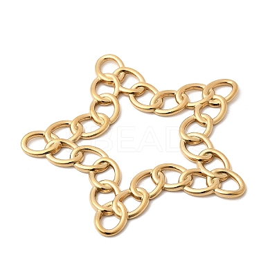 304 Stainless Steel Ring Link Big Pendants STAS-B120-02G-1