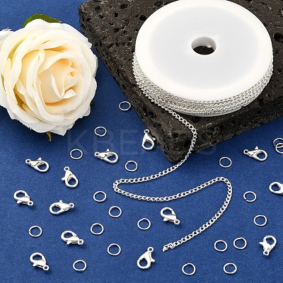 DIY Chains Bracelet Necklace Making Kit DIY-YW0005-82S-1