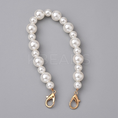 Glass Pearl Phone Case Beaded Chain AJEW-WH0289-85-1