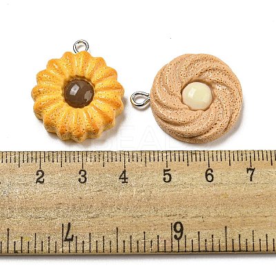 Imitation Food Opaque Resin Pendants RESI-A031-03-1
