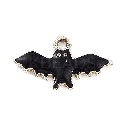 Halloween Rack Plating Brass Enamel Pendants KK-D031-02LG-1