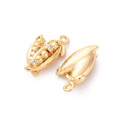 Brass Rhinestone Pendants KK-E793-01G-1