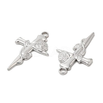 Non-Tarnish 304 Stainless Steel Pendants STAS-L020-028P-1