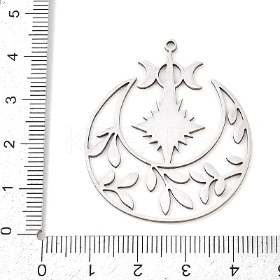 201 Stainless Steel Pendants STAS-I362-01P-03-1