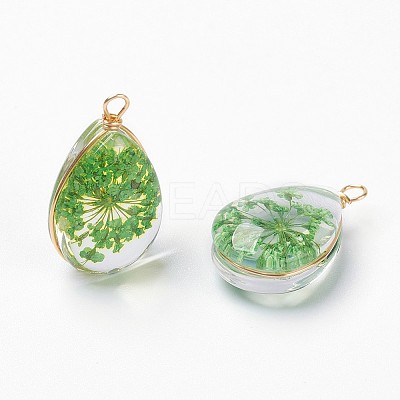 Inner Flower Glass Pendants LS-GLAA-K036-C01-NF-1