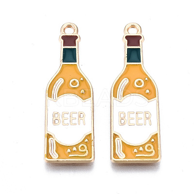 Eco-Friendly Alloy Enamel Pendants X-ENAM-Q437-051-NR-1