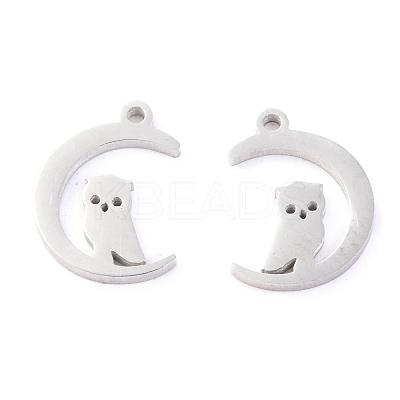 Non-Tarnish 304 Stainless Steel Charms STAS-O142-40P-1