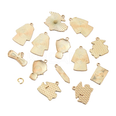24Pcs 12 Styles Graduation Season Alloy Enamel Pendants ENAM-FP0001-79-1