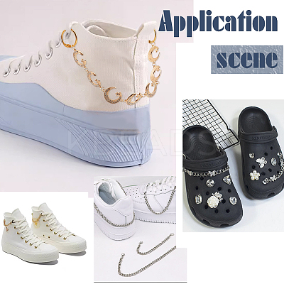 Sun & Moon with Star Shoe Decoration Chain FIND-AB00020-02-1