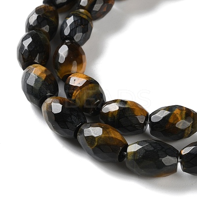 Dyed Natural Tiger Eye Beads Strands G-C135-J04-01-1