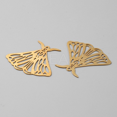 Hollow Brass Pendants KK-CJC0009-02C-02-1