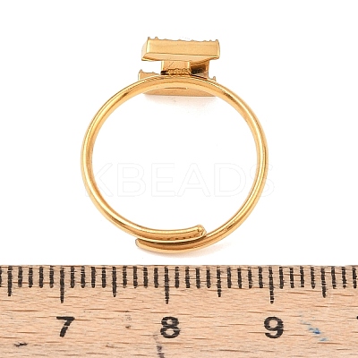 304 Stainless Steel Micro Pave Cubic Zirconia Cuff Open Rings LS-RJEW-D336-01G-07-1