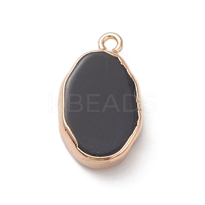 Natural Obsidian Pendants X-G-K333-01I-02-1