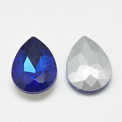 Pointed Back Glass Rhinestone Cabochons RGLA-T081-7x10mm-11-1