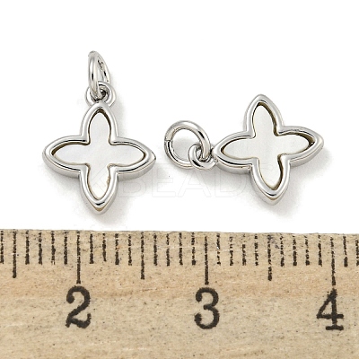 Brass with Sea Shell Charms KK-Q820-15P-1