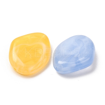 Two-Tone Imitation Gemstone Acrylic Beads AC-CBA7B05-31-1
