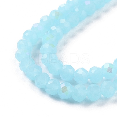 Electroplate Glass Beads Strands EGLA-A044-J4mm-L04-1