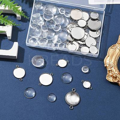 DIY Blank Dome Link Connector Making Kit DIY-FS0005-48-1