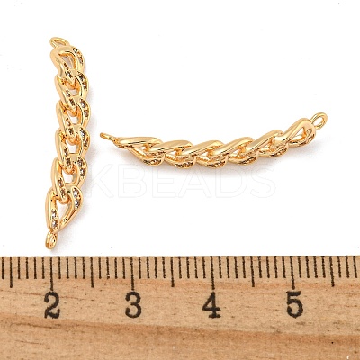 Brass Micro Pave Clear Cubic Zirconia Pendants KK-N254-116G-1